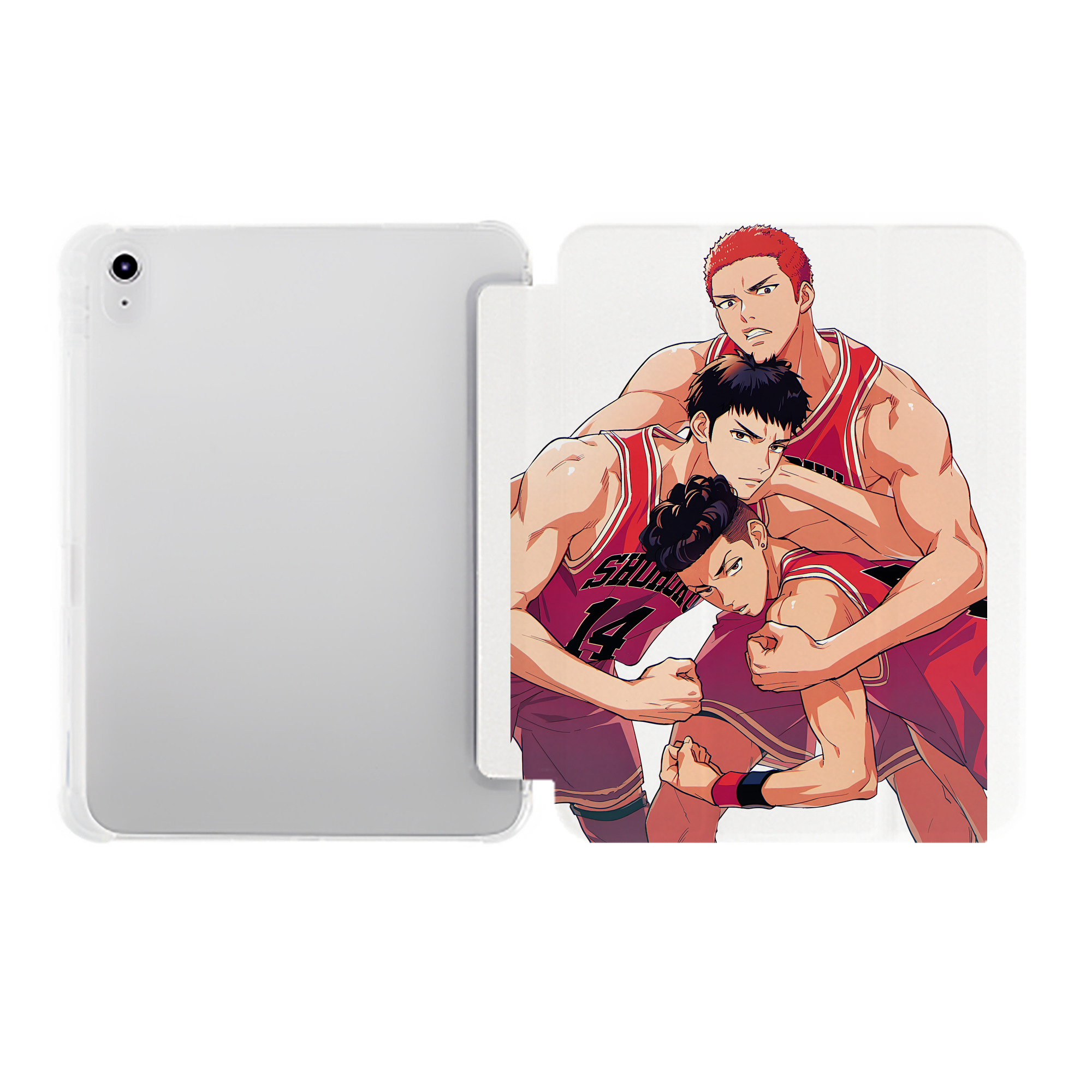 （画像用） SLAM DUNK／スラムダンク IPad ケース ペン収納付き 三つ折りスタンド PUレザー×シリコン 対応機種9.5/10.5/10.9インチ